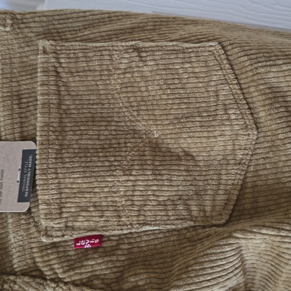 LEVIS BRAND WOMEN'S BROWN CORDUROY 314 SHAPING STRAIGHT PANTS SIZE 28x30 - Picture 5 of 16